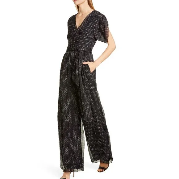 NWT Diane von Furstenberg DVF Silk Jumpsuit– Wide Leg, Elegant Evening & Event